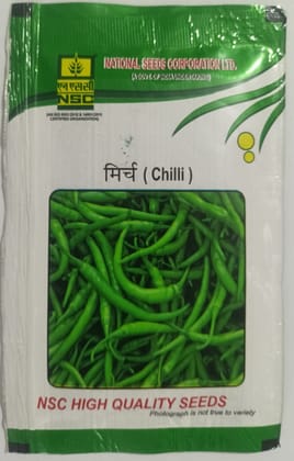 NSC Hybrid Chili, Arka Megna, 10 g Truthfully Labelled Seed Pouch