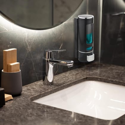 Wall-Mounted Liquid Soap Dispenser, Black