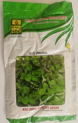 NSC Methi (Fenugreek), Kasuri Supreme Variety, 100 gram Truthfully Labelled Seed Pouch