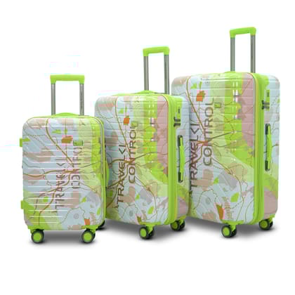 AMERICAN TRAVELLER The Upland Trolley Bag Set of 3  Cabin, Medium, Large | Travel Suitcase Set | Durable Hard Shell | TSA-Type Lock | Spinner Trolley with Anti-Theft Zippers (3, Rose Pink(Pink))