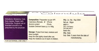 Omeo Calendula Ointment for Abrasions, Cuts & Diaper Rash - 30g