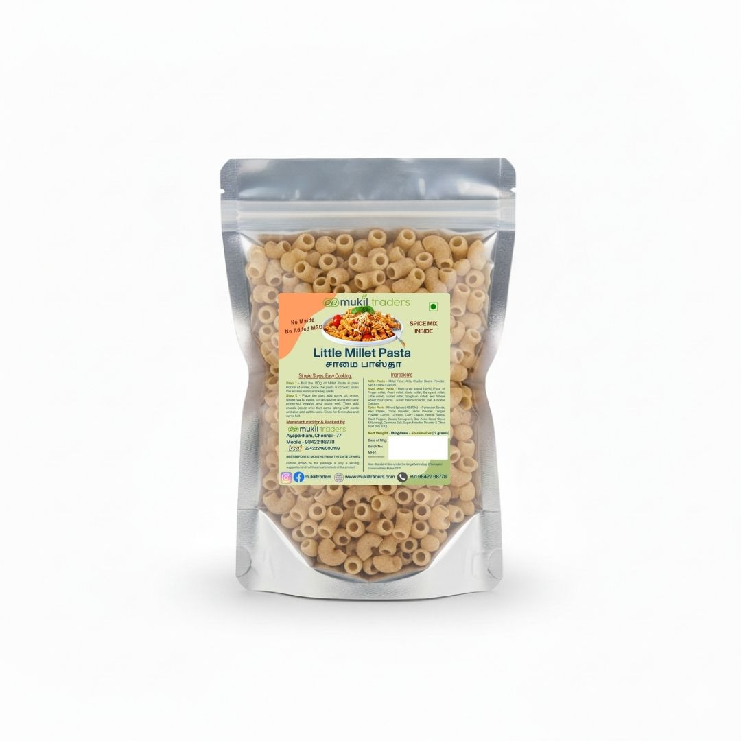 Little Millet Pasta- No Maida - No MSG - Saamai Pasta (192 gms)
