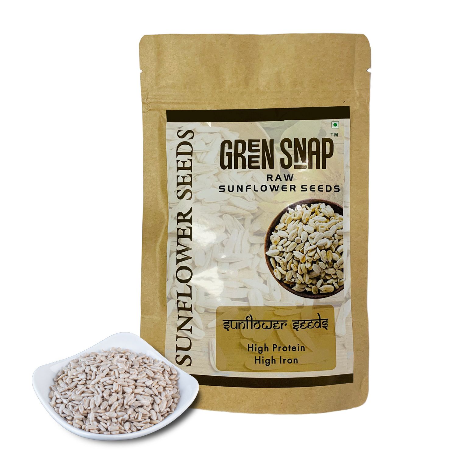 Green Snap “Premium Sunflower Seeds | Fresh, Crunchy & Nutritious | Rich in Protein, Fiber & Healthy Fats | Ideal for Snacking, Baking & Salads.
