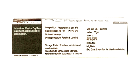 BJAIN Graphites Ointment for Cracks, Dry Skin & Eczema - 30gm( PACK OF4)
