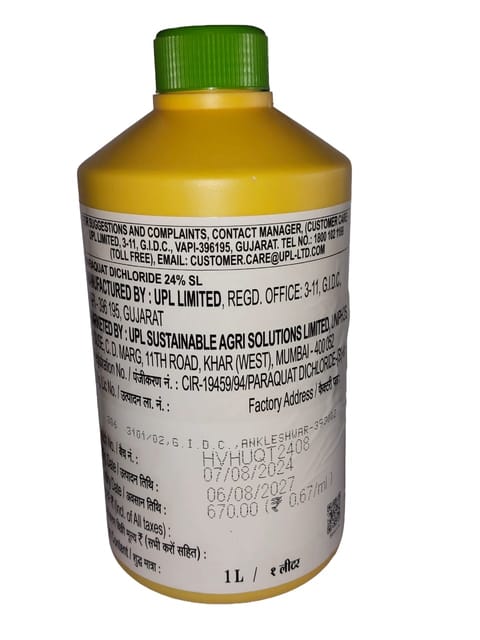 Paraquat Dichloride 24% SL