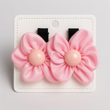 Satin Flower Hair Clip 
