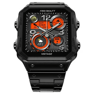 Fire-Boltt Vintage Smartwatch 39.1mm (1.52 inch) TFT Display