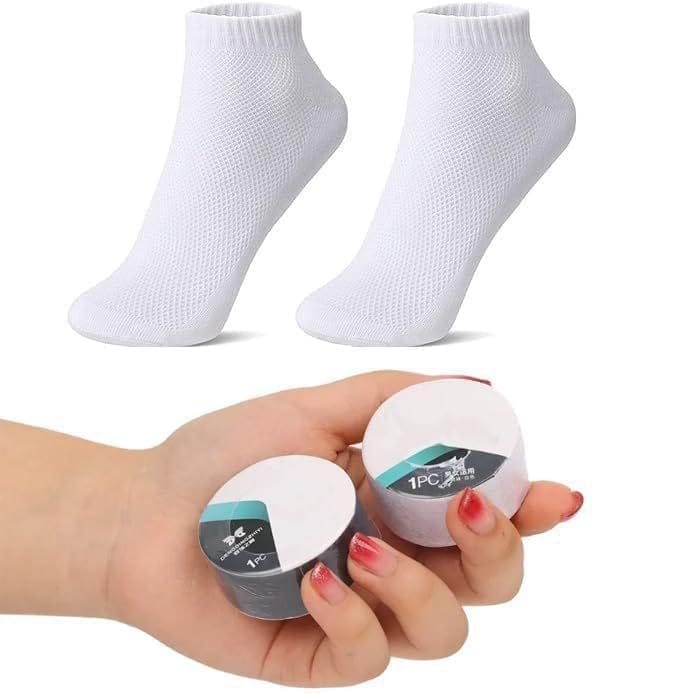 Disposable Socks | Premium Disposable Cotton Pair Compressed Socks for Travel Business Trip Sports Men and Women Socks (Multicolor)