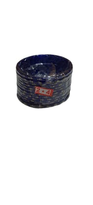 Vibrant Blue Bangles with Golden Detailing - Size 2-4