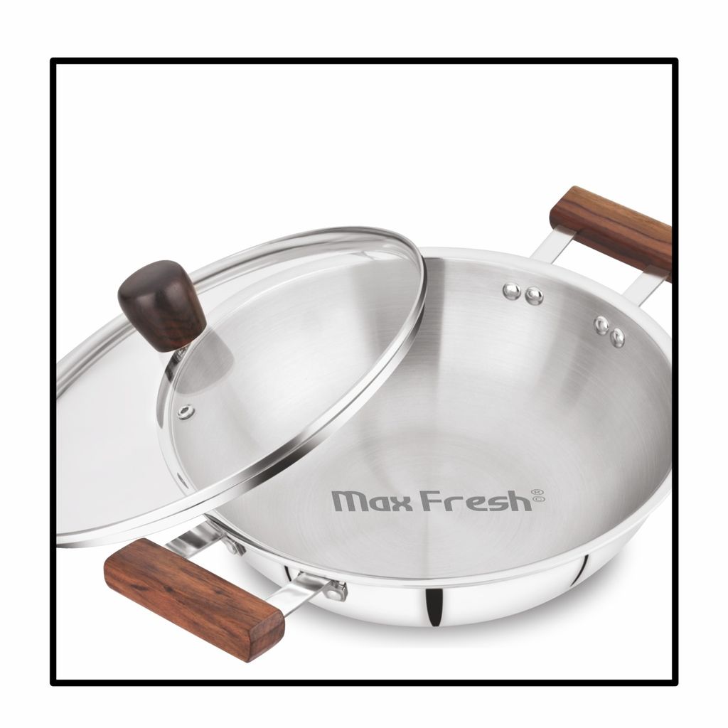 Triply Kadai with Glass Lid