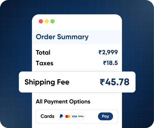 Real-Time Shipping Rates