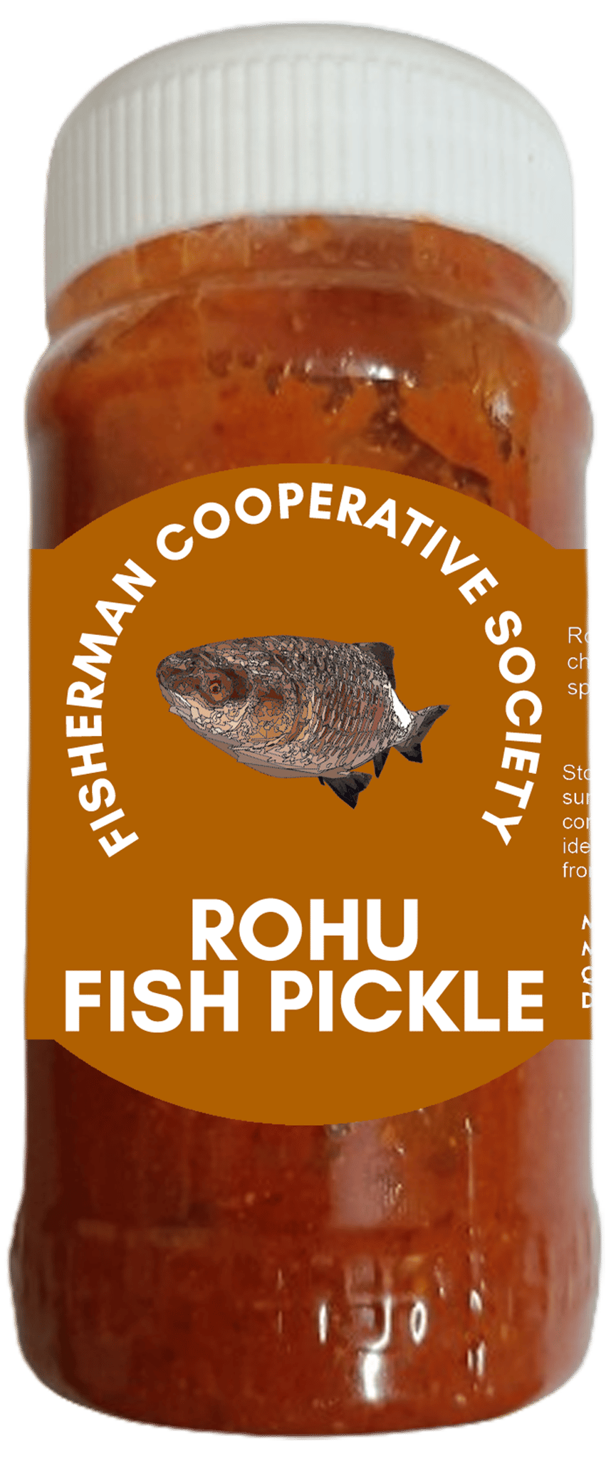 Rohu Fish Pickle | 250gm | Fresh & Spicy | Hygienically Packed. | No Preservatives | 100% Natural