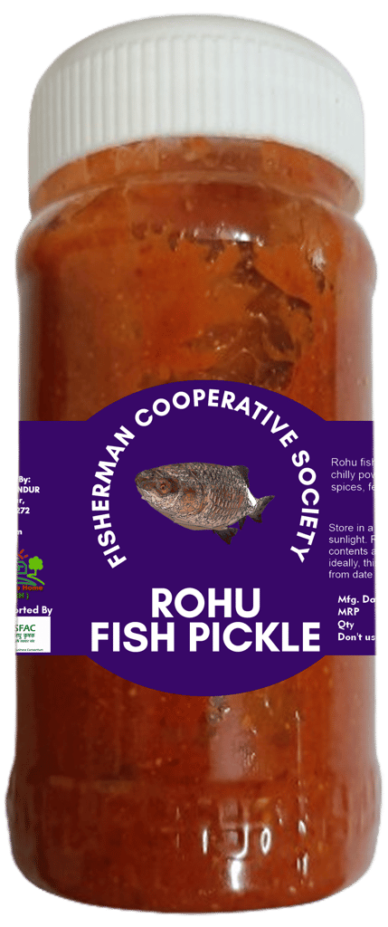 Rohu Fish Pickle | 250gm | Fresh & Spicy | Hygienically Packed. | No Preservatives | 100% Natural