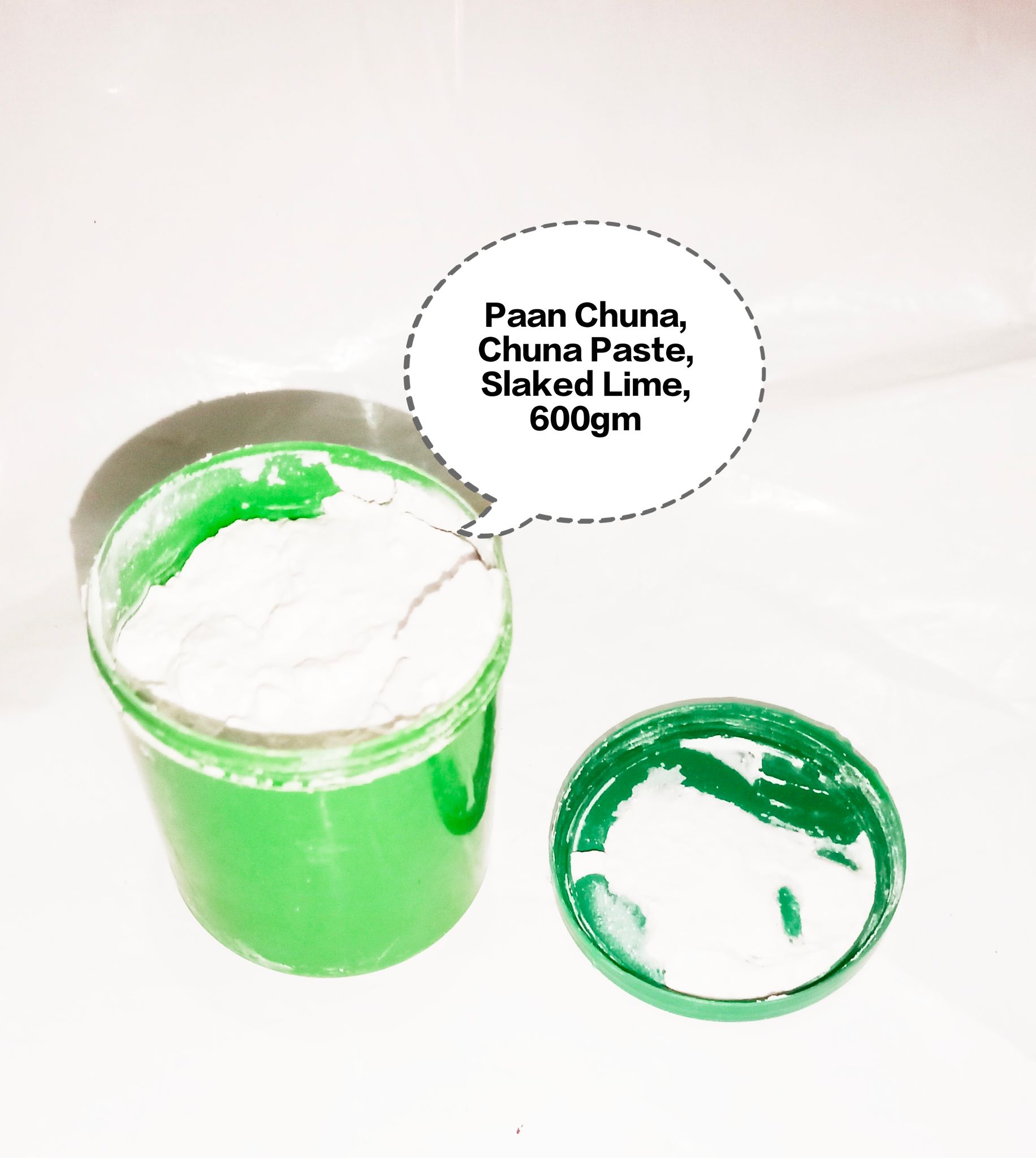 Paan Chuna, Slaked Lime Paste, Edible Lime for Paan, Calcium Hydroxide Paste, Kattha Chuna Mix 600gm