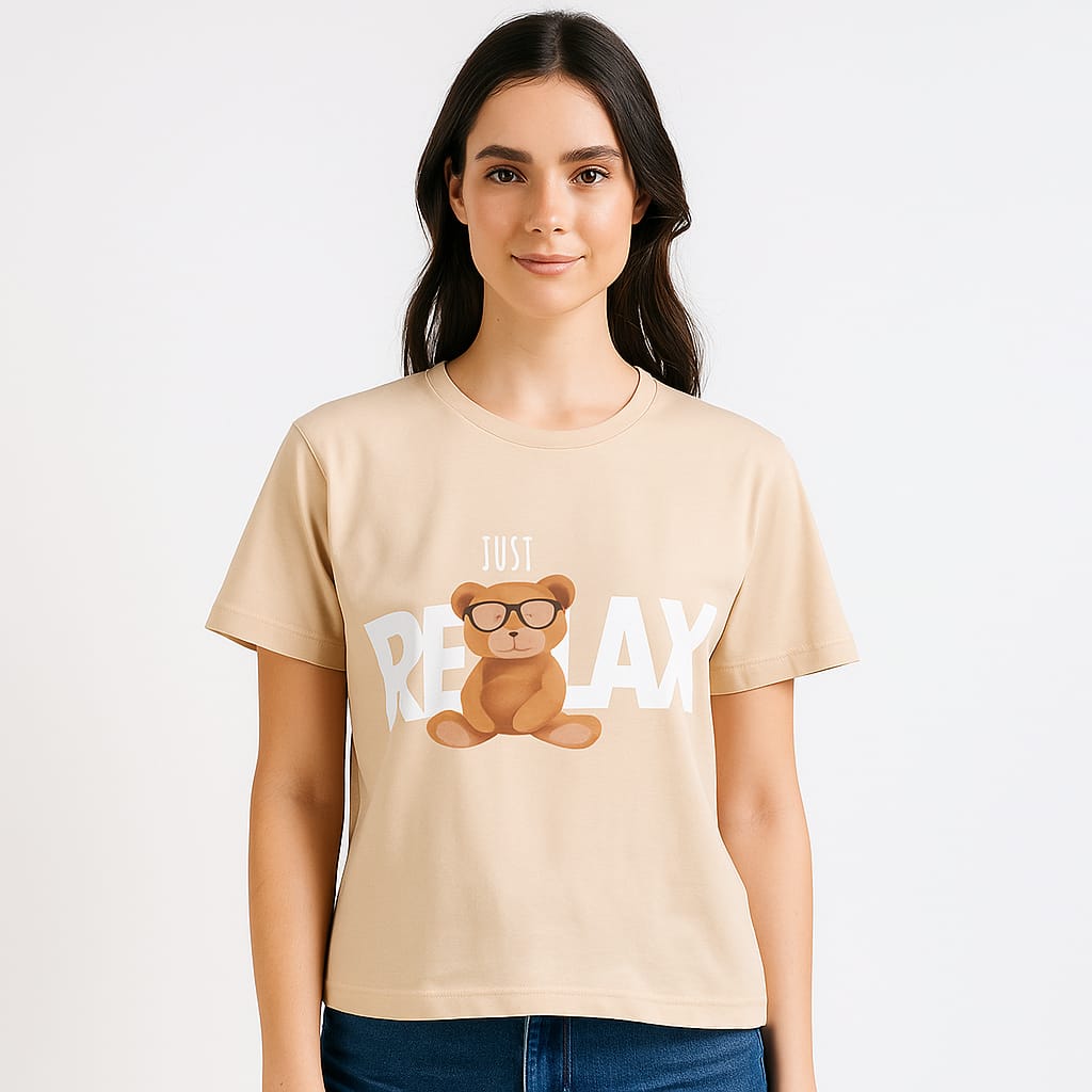 ORGANIC COTTON UV-PROTECTED REGULAR ROUND NECT T-SHIRT