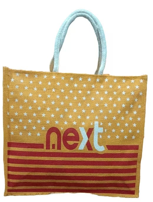 NEXT Natural Jute Tote Bag Yellow Colour - Handbags | Buy online on ZillyBuy