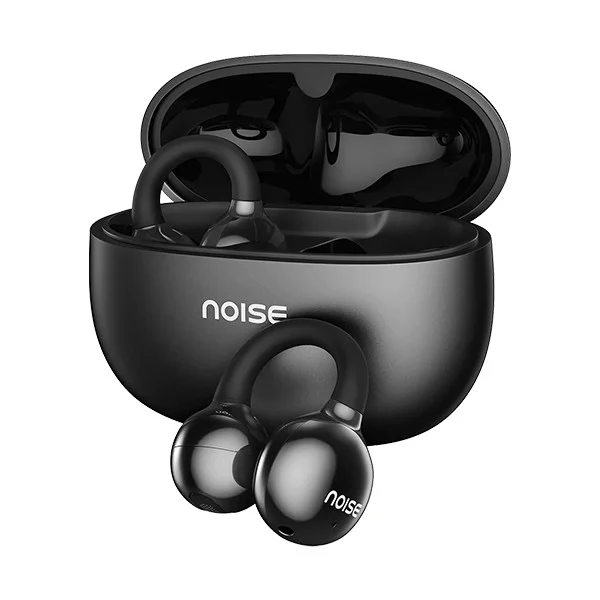 Noise Air Clips Wireless Open Ear Earbuds with Chrome Finish