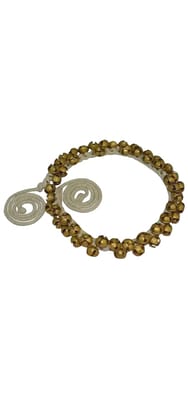 Traditional Brass Ghungroo Bracelet with Spiral Accents Traditional Brass Ghungroo Bracelet with Spiral Accents