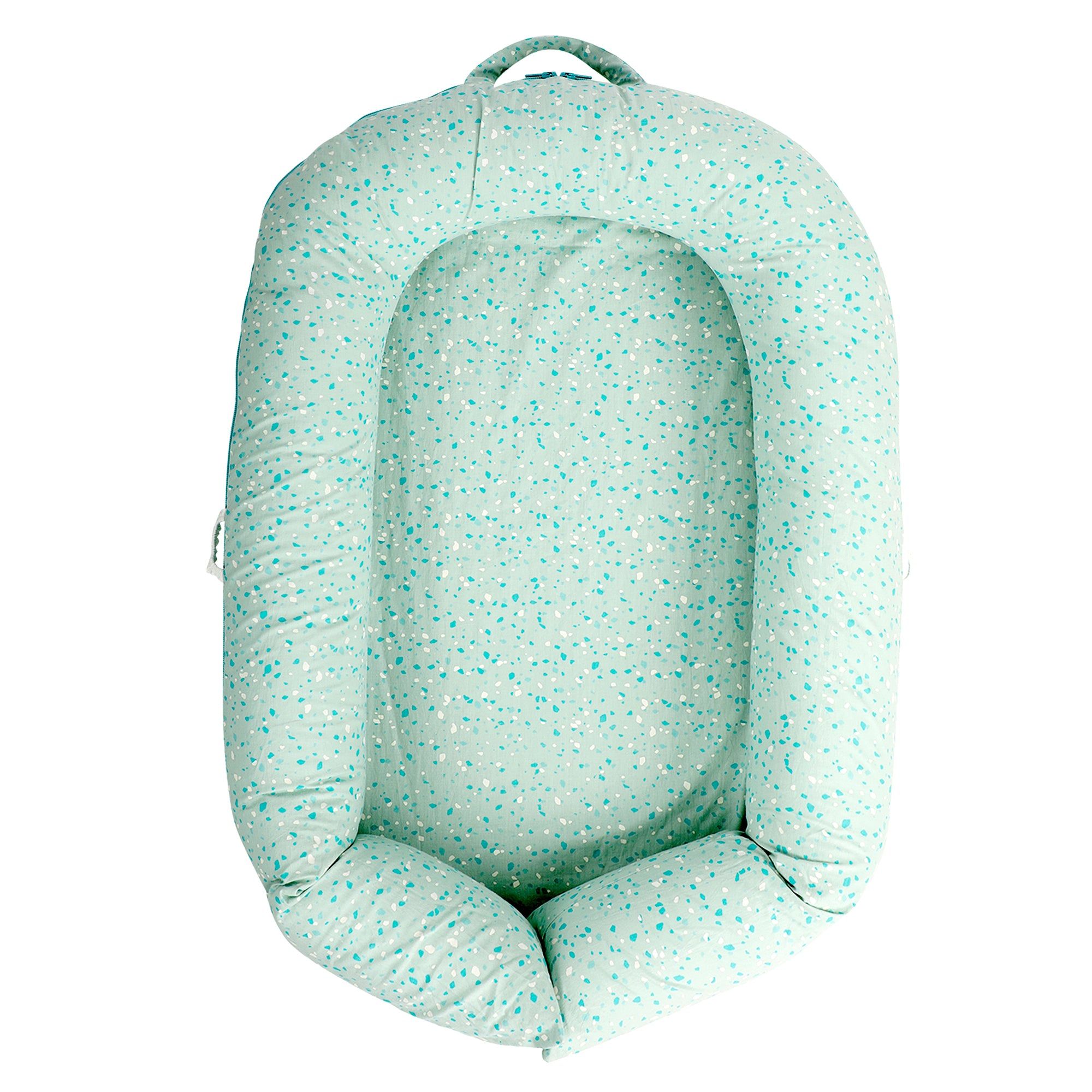 HARBOUR GREY TERRAZZO NESTO PAD-MINI (AGE - 0-8 MONTHS SIZE - 77cm X 55cm X 15cm)