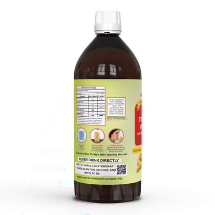 Dr. Patkar's Turmeric Vinegar with Black Pepper Extract | Immunity Booster for IBS & PCOS | Anti-Inflammatory Supplement with Natural Curcumin Extracts 500 ml