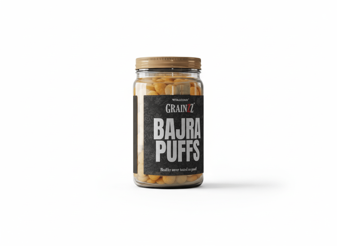 Grainzz Bajra Puffs – Smoky Barbeque | Real Bajra • No Palm Oil • 150 g