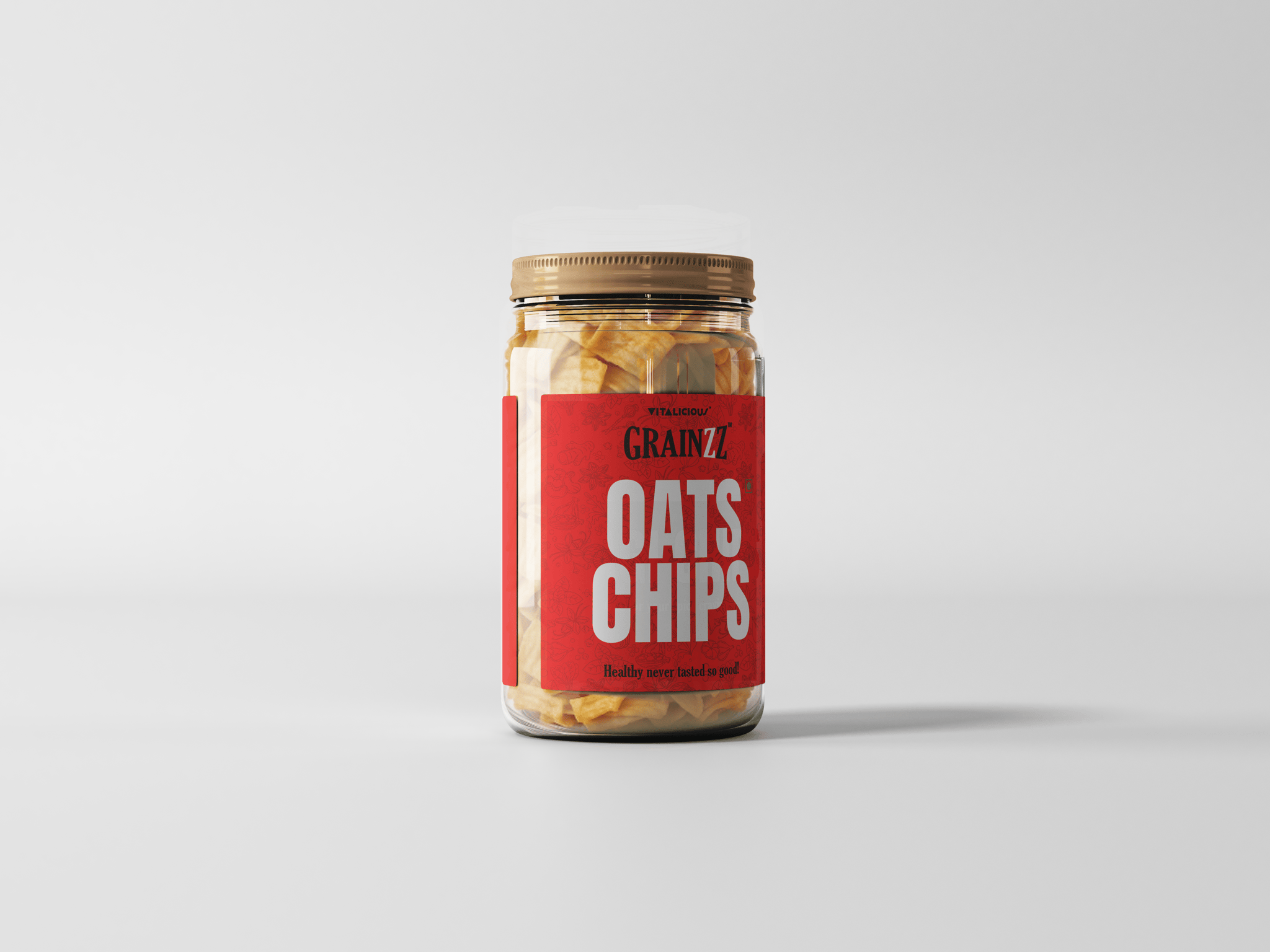 Grainzz Oats Chips – Peri Peri | High-Fibre | No Palm Oil | Baked Crunch | 150g Jar
