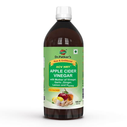 Dr. Patkar's Heart Care Pack (Apple cider vinegar with ginger, garlic, lemon and honey + Apple cider vinegar with mother) 1500ml | Weight management | Supports Healthy Heart