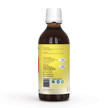 Dr. Patkar's Apple Cider Vinegar with Mother Vinegar | Unfiltered & Undiluted | Suitable for Weight Management & Improved Immunity (With Mother) 200ml