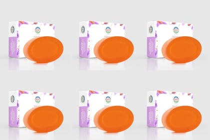 Pure Kesar Chandan Organic Handmade Soap Bar (Value Pack - 100 g) – Cold-Pressed Oils, Glycerin & Natural Botanicals, Sulfate & Paraben Free, Ayurvedic Herbal Cleanser for All Skin Types – Cleansing & Moisturizing