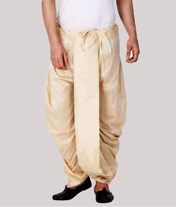FANZI Silk Men's Dhoti Beige ( Pack of 1 )