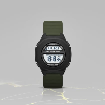 Carlington Endurance Series Digital Sports Watches For Men & Women - CT_9117 Green