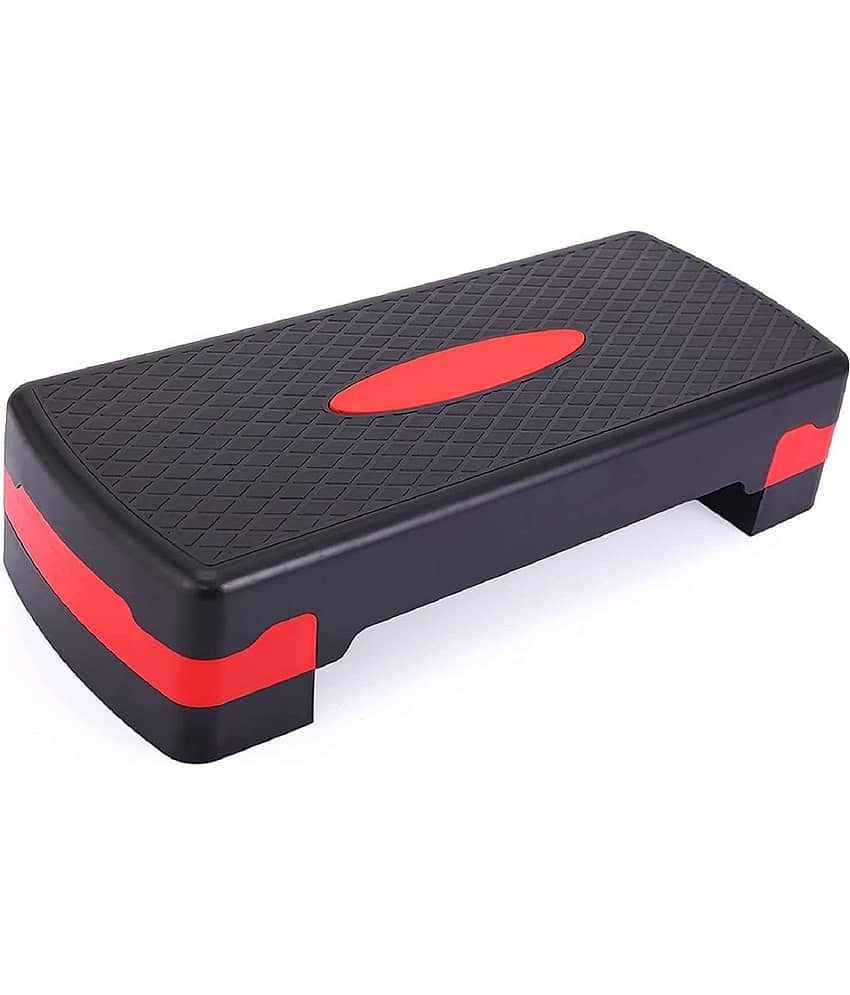 Adjustable Aerobic Stepper For Gym, Yoga, Home (Black & Red)