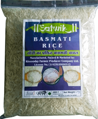 Satwik Basmati Rice - Premium Aromatic Long Grain Rice, 1kg Pack