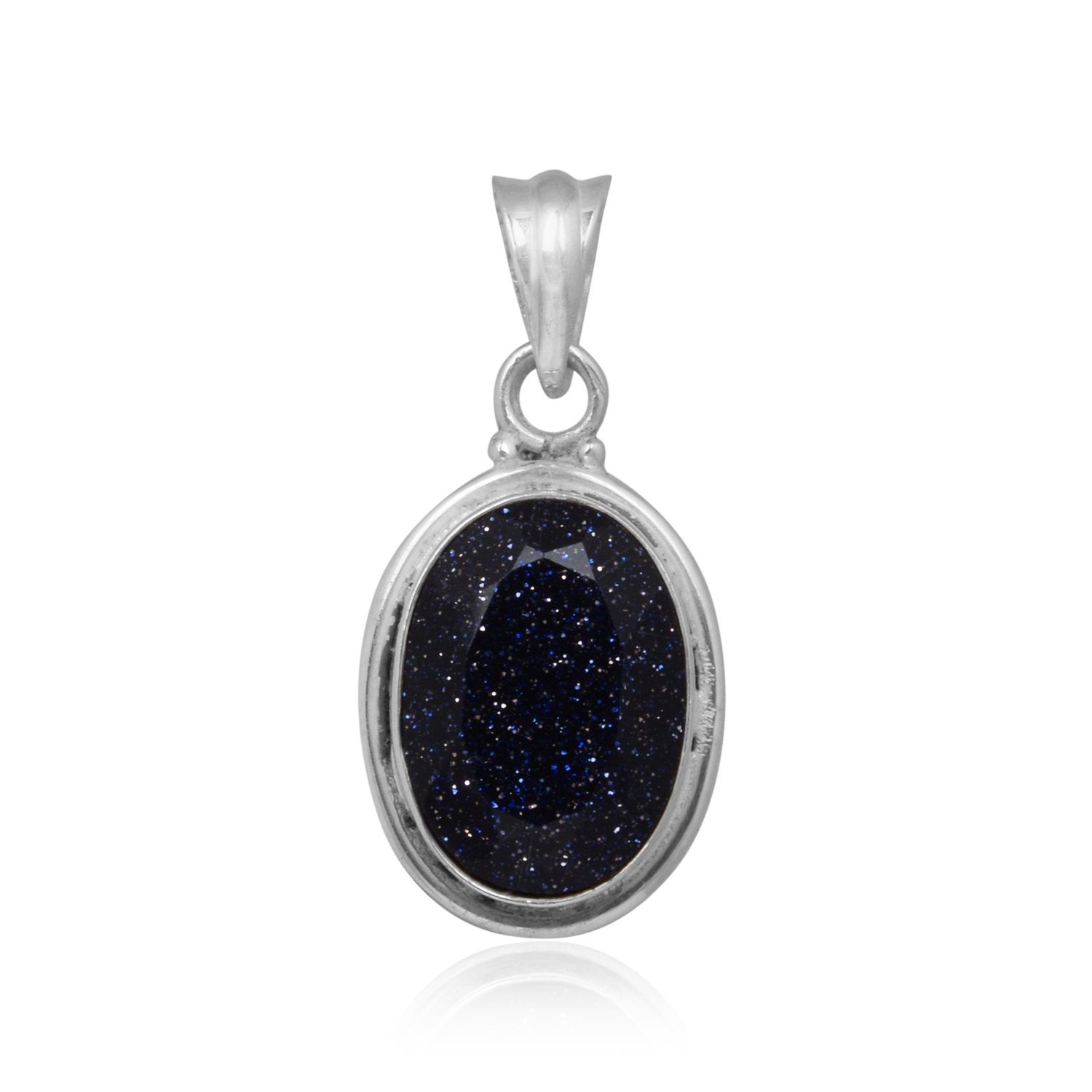 A 925 sterling silver Galaxy shinning stone chain pendant 