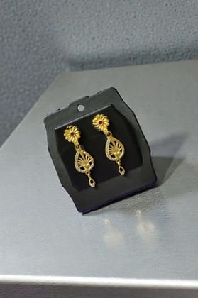 Gold-Plated Daily Wear American Diamond Earrings for Women | Lightweight | Premium Shine | Everyday Wear