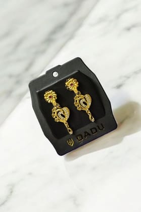 Gold-Plated American Diamond Earrings for Women | Daily Wear | Lightweight & Premium Finish