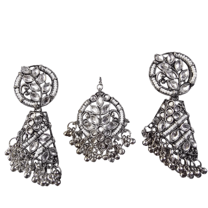 Tikka with Jhumka Earrings Set combo Tikka with Jhumka Earrings Set combo