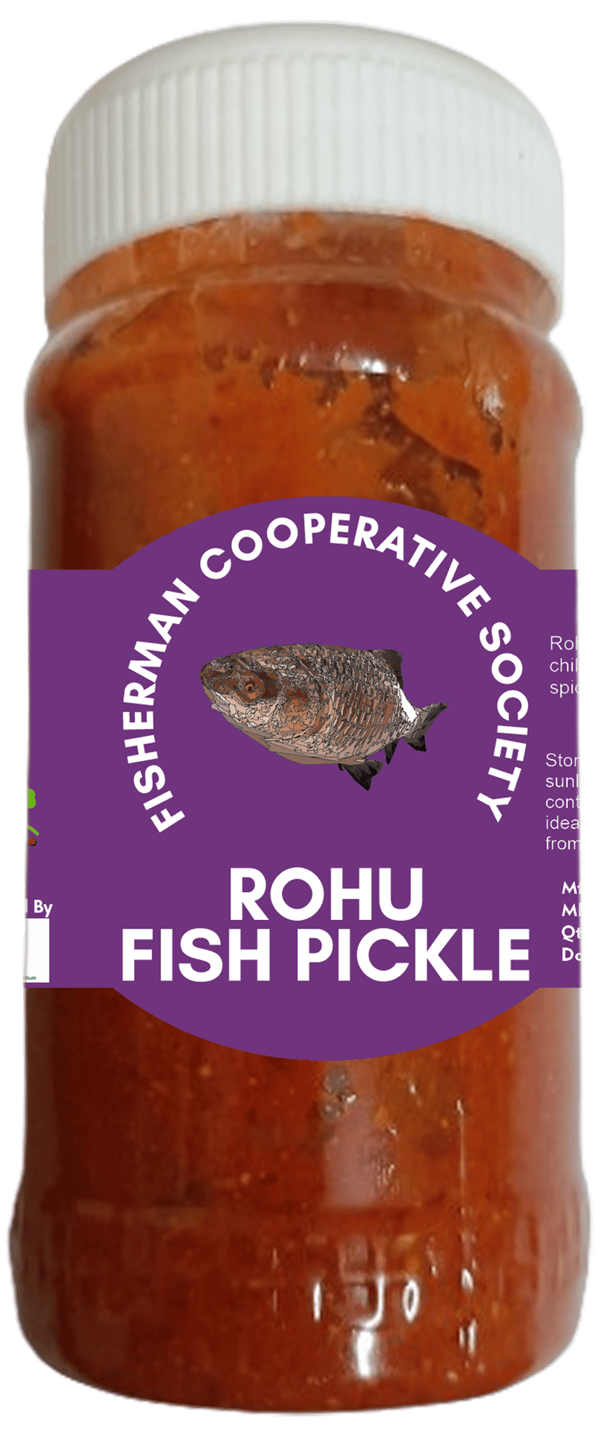 Rohu Fish Pickle By Fisherman Cooperative Society, Spicy & Tangy Fish Delicacy