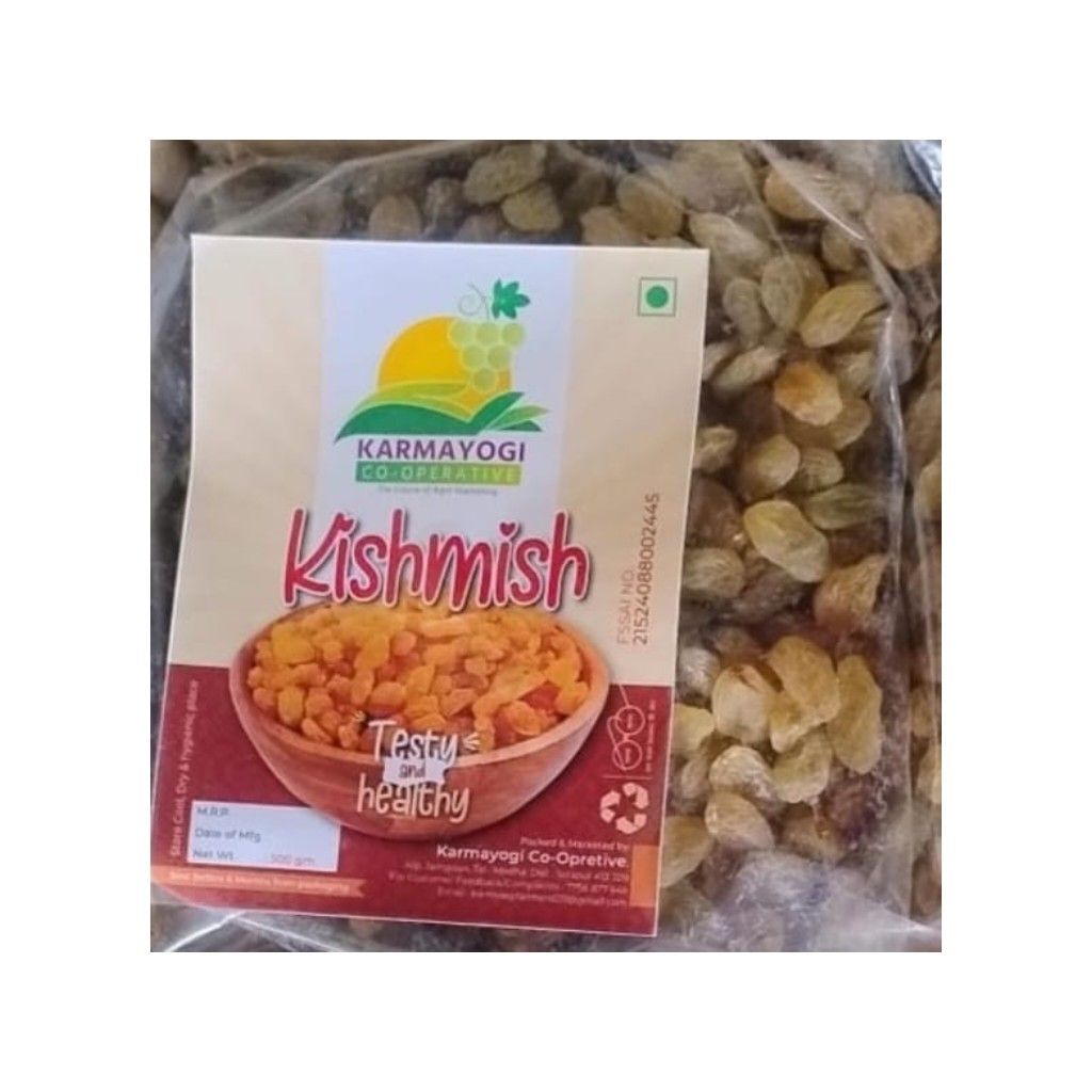 Karmayogi Kishmish - Testy & Healthy Golden Raisins