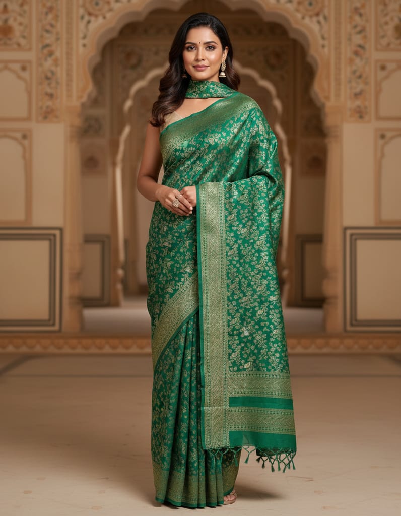 Banaras Silk Saree - Sarees | Buy online on ZillyBuy