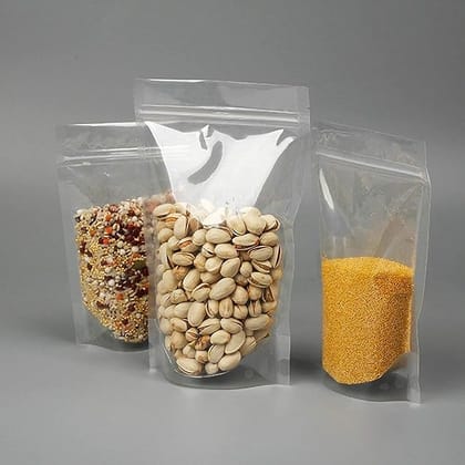 TRANSPARENT Standup Zipper Pouches