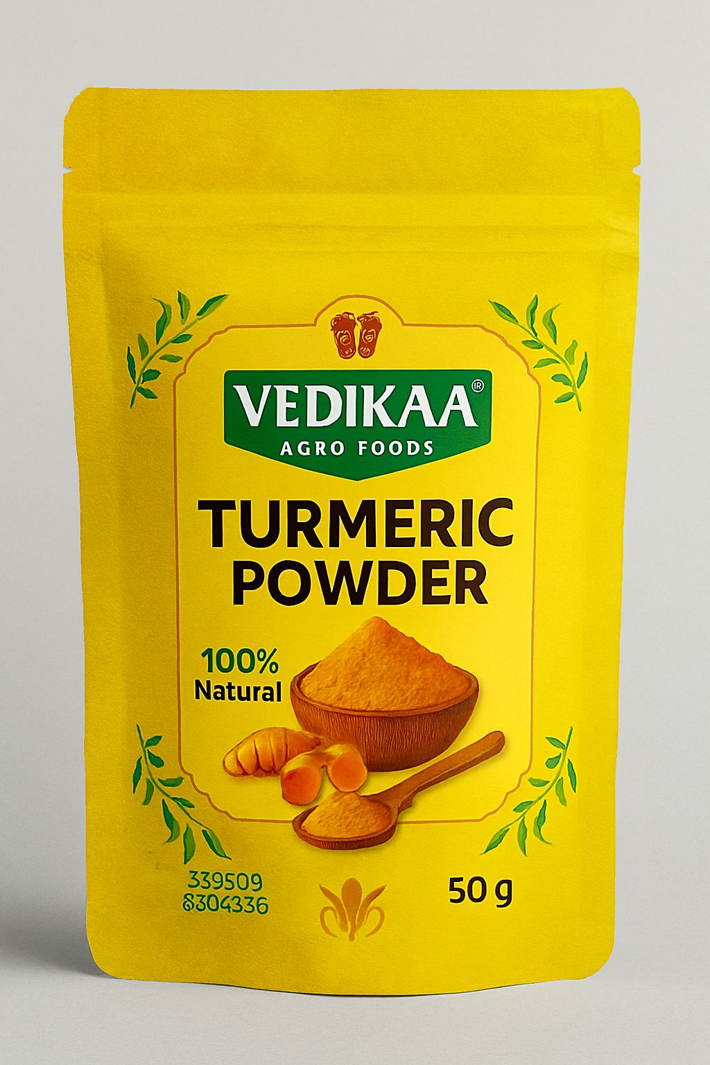 Organic Turmeric Powder, Haldi Powder Organic, Ideal for Eating, Drinking, Cooking - Natural, Fresh Turmeric Root Powder(500g) 