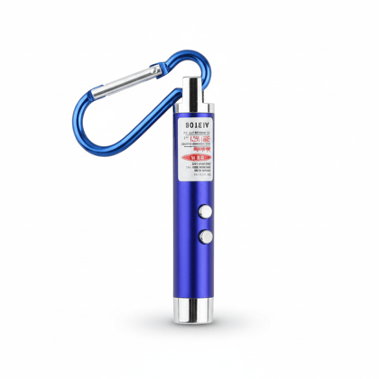 Compact Purple Laser Pointer with Batteries & Carabiner Clip for Presentations & Fun Compact Purple Laser Pointer with Batteries & Carabiner Clip for Presentations & Fun