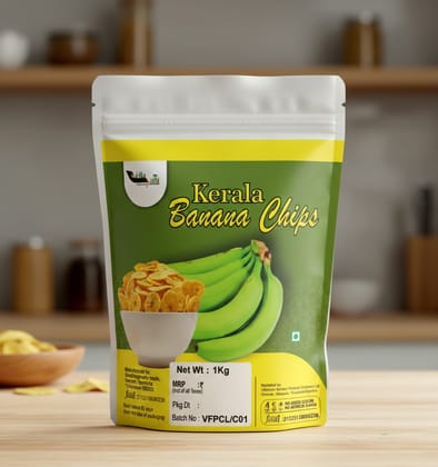 Crispy Golden Banana Chips - Sweet & Savory Tropical Snack
