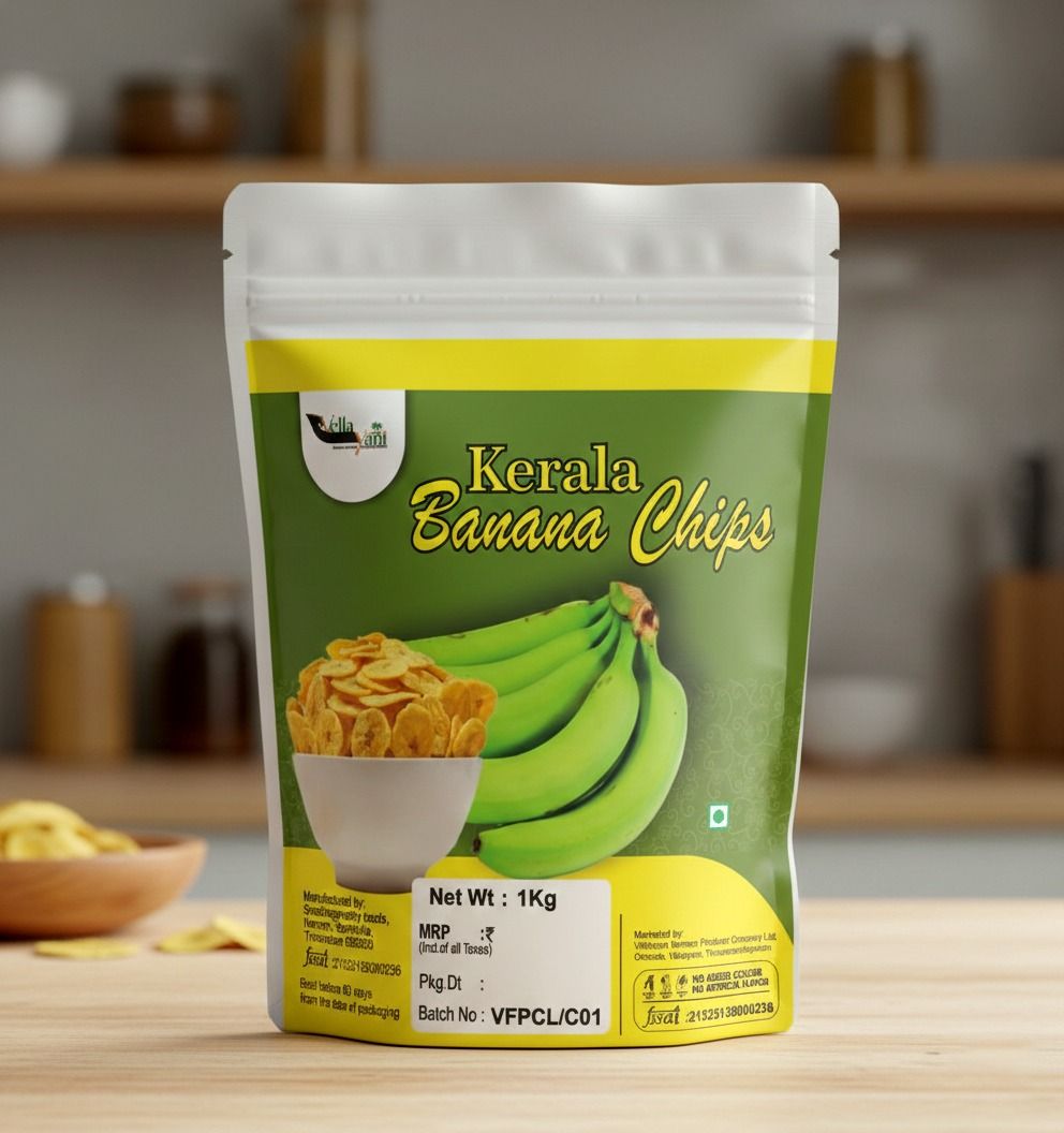 Crispy Golden Banana Chips - Sweet & Savory Tropical Snack