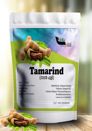Vellayani Tamarind- 500gm Pure & Natural, No Preservatives