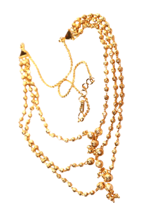 Traditional Gold-Plated Beaded Multi-Layered Necklace | Ethnic Statement Jewelry