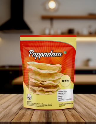Pappadam Crispy & Delicious Indian Snack - 10 Count Pack