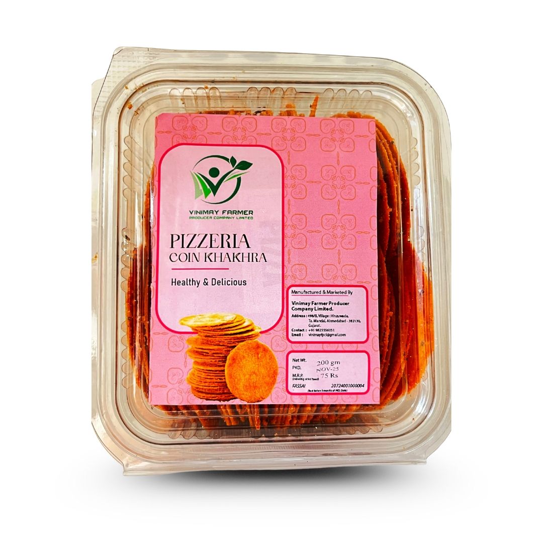 Pizzeria Coin Khakhra (200gm), Ready to Eat Snack, 