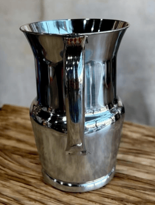 Mii Art Heavy Gauge Stainless Steel Water Jug 1.5 Litre 6 Glass Set | Shiny Finish Steel Water Jug & Glasses for Home, Hotel & Office Use (Jug Size: 20 cm)
